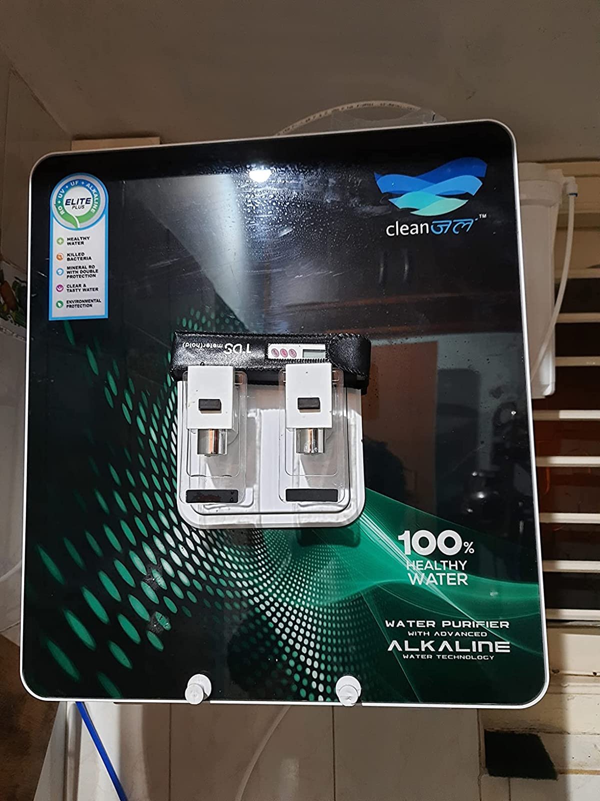 CLEAN JAL Elite Plus Black Alkaline Water Purifier - Best Alkaline Water Purifiers for Home RO + ALK + UF + Top Japanese UV with High 3000 TDS Membrane 8 Stages Of Purification 12 L Tank (Blue Alkaline) photo review