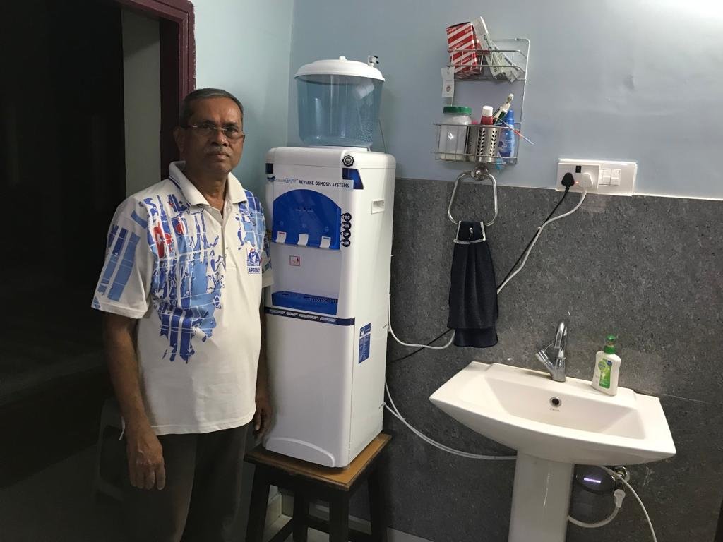 CLEAN JAL 3 Tap Alkaline built-in RO HOT and COLD Water Dispenser for Home RO + ALK + UF + Top Japanese UV with High 3000 TDS Membrane 8 Stages Purification 12 L (Blue Alkaline) photo review