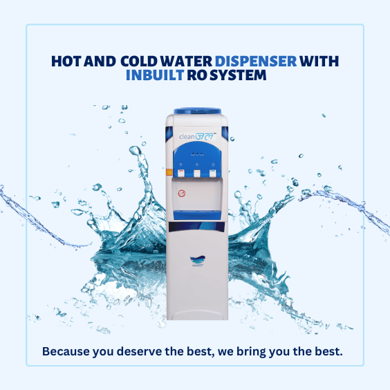 Hot & Cold water dispenser with inbuilt RO system